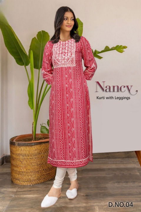 Nancy Arya Thread Mirror Work Rayon Kurti With Bottom Wholesale Shop In Surat